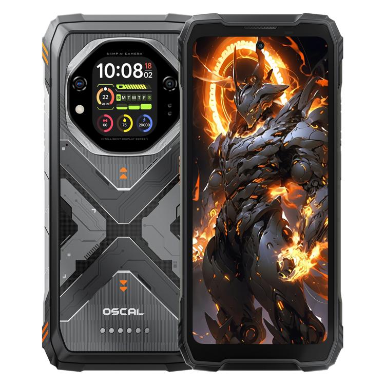Blackview Oscal TANK 1, 16GB+512GB, 6.78 inch Android 15 DokeOS 4.2 Mediatek Dimensity 7050 Octa Core, Network: 5G, OTG, NFC, 16GB+512GB – Durable Build, Easy to Use 16GB+512GB Orange