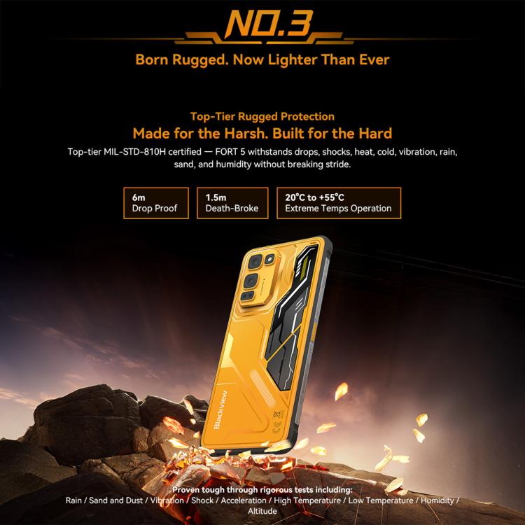Blackview Oscal FORT 5, 12GB+256GB, 6.78 inch Android 16 Mediatek MT8781 Helio G100 Octa Core, Network: 4G, OTG, NFC – Magnetic