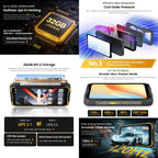 Blackview ROCK 2 Pro Rugged Phone, 8GB+256GB, 6.67 inch Android 16 Unisoc UMS9620 T8100 Octa Core, Network: 5G, OTG, NFC