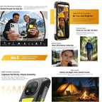 Blackview ROCK 2 Pro Rugged Phone, 8GB+256GB, 6.67 inch Android 16 Unisoc UMS9620 T8100 Octa Core, Network: 5G, OTG, NFC
