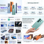 Blackview WAVE 10, 8GB+256GB, 6.88 inch Android 16 Unisoc UMS9230E Octa Core, Network: 4G, OTG, WAVE 10, 8GB+128GB – Durable Build, Easy to Use
