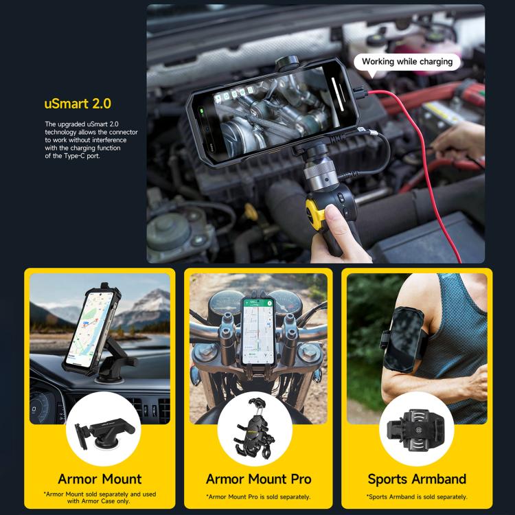 Ulefone Armor 27T+ Rugged Phone, 12GB+256GB, Thermal Imager, Night Vision, 10600mAh, 6.78 inch Android 14 MediaTek Helio G99 Octa Core, Network: 4G, NFC, OTG, Armor 27T+ – Lanyard, Magnetic, Card Slot