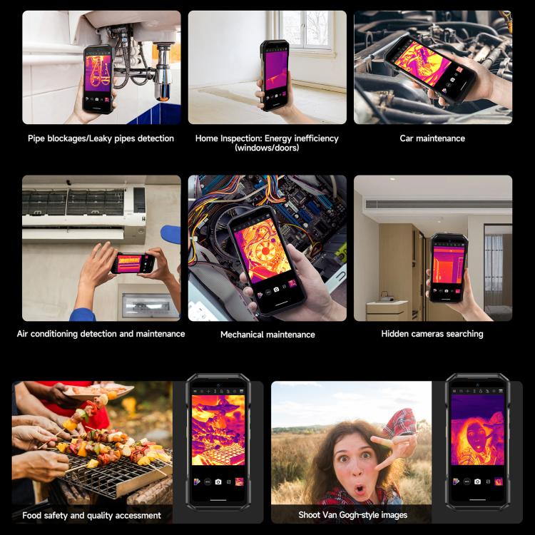 Ulefone Armor 27T+ Rugged Phone, 12GB+256GB, Thermal Imager, Night Vision, 10600mAh, 6.78 inch Android 14 MediaTek Helio G99 Octa Core, Network: 4G, NFC, OTG, Armor 27T+ – Lanyard, Magnetic, Card Slot