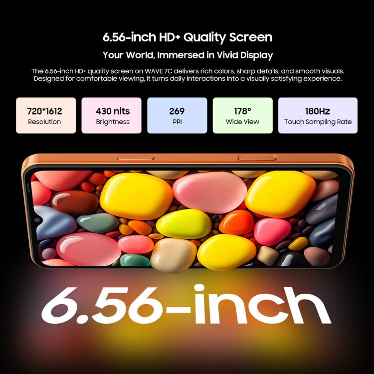Blackview WAVE 7C, 4GB+64GB, 6.56 inch Android 16 Unisoc UMS312 Tiger T310 Quad Core, Network: 4G, OTG, 4GB+64GB – Durable Build, Easy to Use