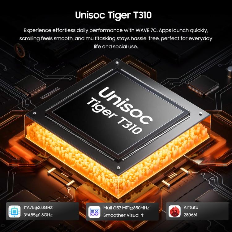 Blackview WAVE 7C, 4GB+128GB, 6.56 inch Android 16 Unisoc UMS312 Tiger T310 Quad Core, Network: 4G, OTG, 4GB+128GB – Durable Build, Easy to Use