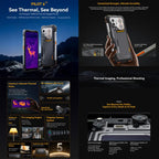 Blackview Oscal Pilot 6 Thermal Rugged Phone, 12GB+256GB, Night Vision Camera, 6.78 inch Android 16 MediaTek MT8781 Helio G100 Octa Core, Network: 5G, OTG, NFC – Magnetic
