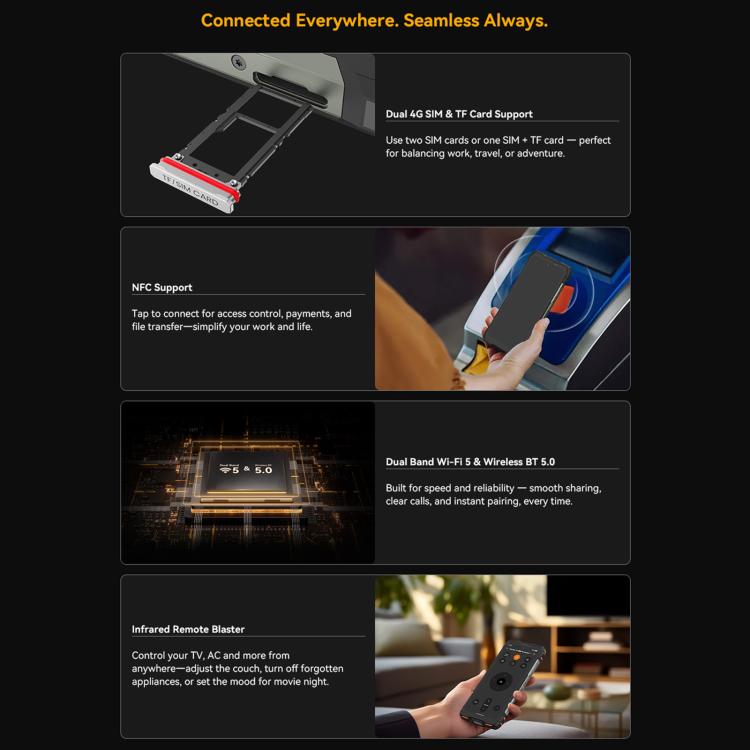 Blackview Oscal Pilot 6 Thermal Rugged Phone, 12GB+256GB, Night Vision Camera, 6.78 inch Android 16 MediaTek MT8781 Helio G100 Octa Core, Network: 5G, OTG, NFC – Magnetic