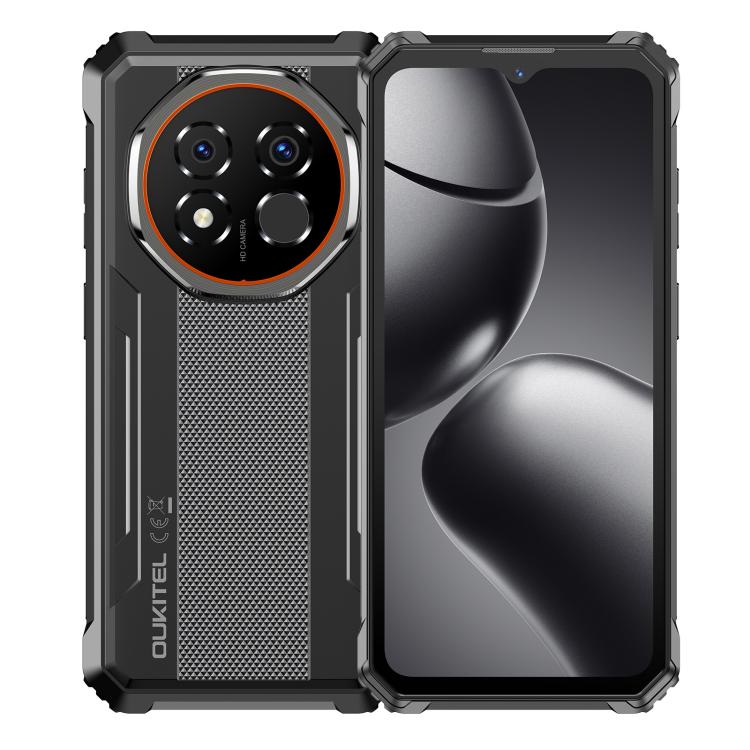 Oukitel G6 Rugged Phone, 8GB+256GB, Fingerprint Identification, 10600mAh Battery, 6.52 inch Android 16.0 Unisoc T615 Octa Core, NFC, OTG, Network: 4G, 6GB+256GB – Durable Build, Easy to Use 6GB+256GB Black