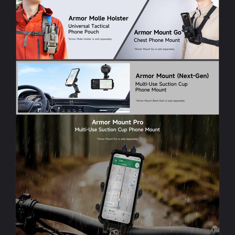 Ulefone Armor 22 Pro IP68/IP69K Rugged Phone, 8GB+128GB, 6.58 inch Android 15 MediaTek Helio G96 Octa Core, Network: 4G, NFC, OTG, 8GB+128GB – Lanyard, Magnetic, Card Slot