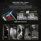 Ulefone Armor 22 Pro IP68/IP69K Rugged Phone, 8GB+128GB, 6.58 inch Android 15 MediaTek Helio G96 Octa Core, Network: 4G, NFC, OTG, 8GB+128GB – Lanyard, Magnetic, Card Slot