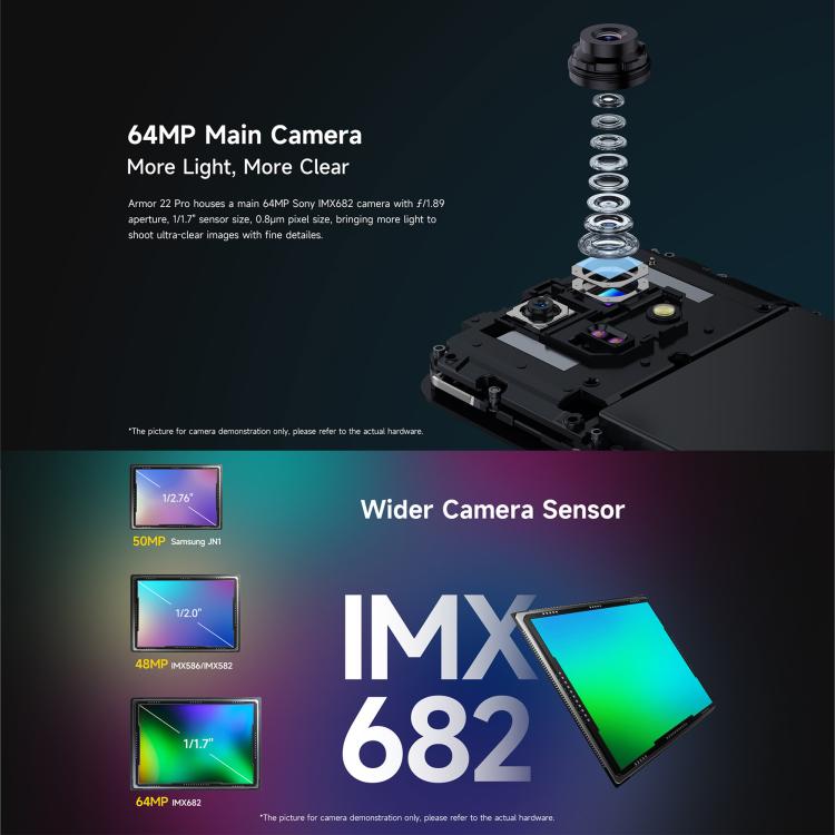 Ulefone Armor 22 Pro IP68/IP69K Rugged Phone, 8GB+128GB, 6.58 inch Android 15 MediaTek Helio G96 Octa Core, Network: 4G, NFC, OTG, 8GB+128GB – Lanyard, Magnetic, Card Slot