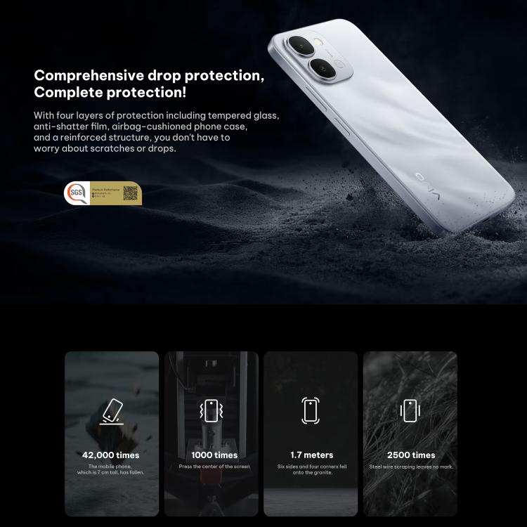 vivo Y500i, 8GB+512GB, Side Fingerprint, 6.75 inch Android 16 OriginOS 6 Snapdragon 4 Gen Octa Core, OTG, NFC, Network: 5G, 8GB+512GB
