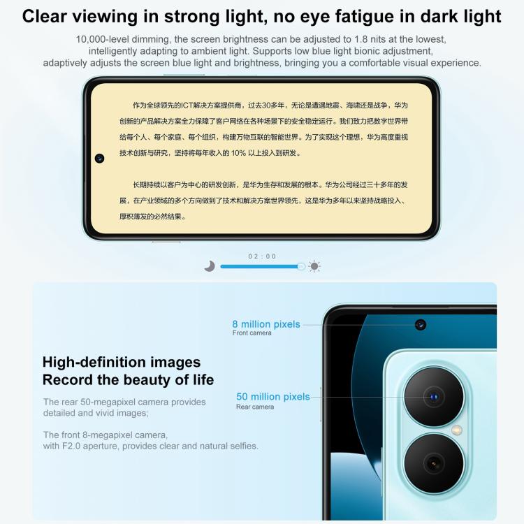 HUAWEI Enjoy 80, 8GB+128GB, Side Fingerprint, 6.67 inch HarmonyOS 4.0, OTG, Not Support Google Play, 8GB+128GB – TPU