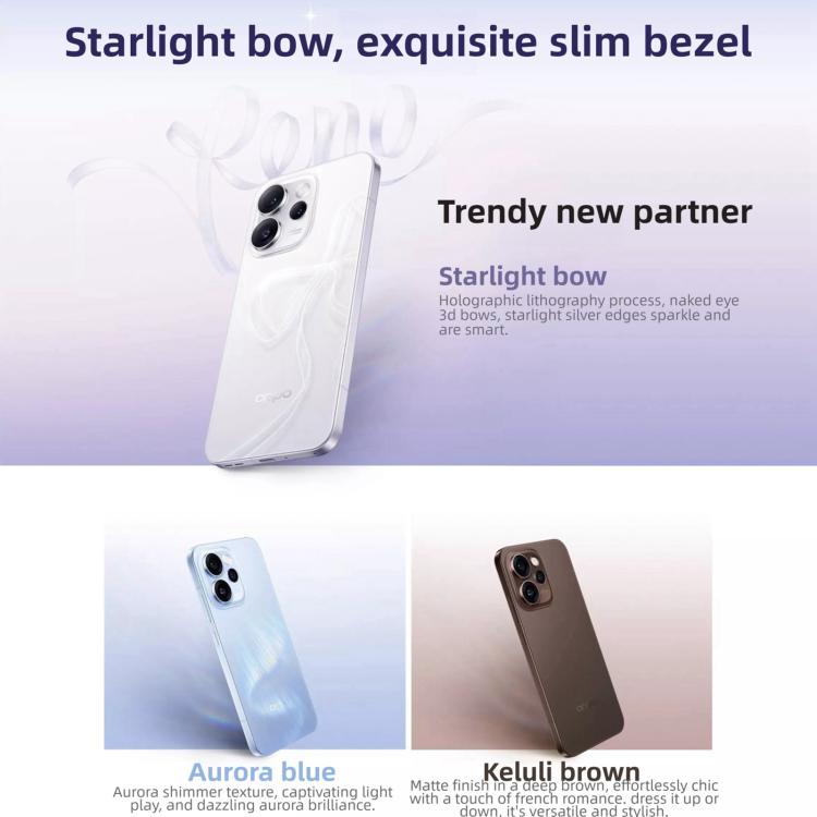 OPPO Reno15, 16GB+256GB, Screen Fingerprint, 6.32 inch ColorOS 16.0 MediaTek Dimensity 8450 Octa Core, NFC, OTG, Network: 5G, 16GB+256GB – Durable Build, Easy to Use