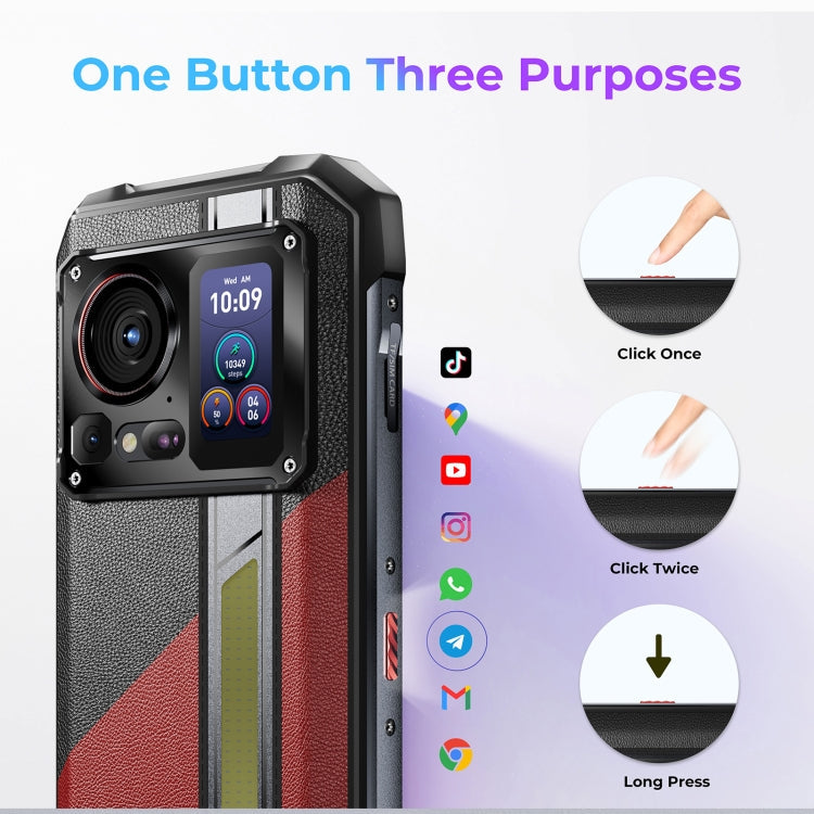 HOTWAV Hyper 7 Pro Rugged Phone, 16GB+256GB, 10800mAh, 6.6 inch Android 14 MediaTek Dimensity 7050 5G, Network: 5G, OTG, NFC – Magnetic, Aluminum Alloy