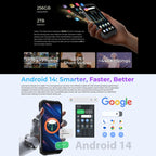 HOTWAV Hyper 7 Pro Rugged Phone, 16GB+256GB, 10800mAh, 6.6 inch Android 14 MediaTek Dimensity 7050 5G, Network: 5G, OTG, NFC – Magnetic, Aluminum Alloy