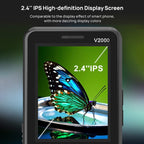 UNIWA V2000 Elder Keypad Phone, 2.4 inch Unisoc T107, 1700mAh Battery, LED Flashlight, SOS, Network: 4G, EU Plug, EU Plug
