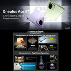 OnePlus Ace 6T, 12GB+256GB, Screen Fingerprint Identification, 6.83 inch ColorOS 16.0 Snapdragon 8 Gen 5 Octa Core, NFC, Network: 5G, 12GB+256GB(Black), 12GB+256GB(Green), 12GB+256GB(Purple)