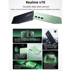 Realme V70, 8GB+256GB, 6.67 inch Realme UI 6.0 Android 15 Dimensity 6300 5G Octa Core, Network: 5G, 8GB+256GB – Magnetic, Fast Charging