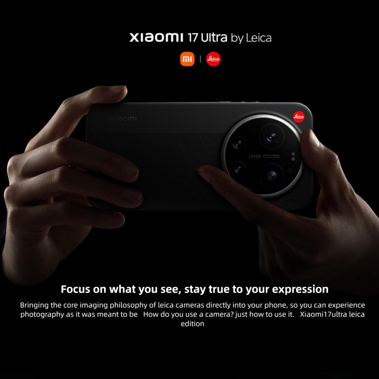 Xiaomi 17 Ultra By Leica, 16GB+1TB, 3D Ultrasonic Fingerprint, 6.9 inch Xiaomi HyperOS 3 Snapdragon 8 Elite Gen 5 Octa Core, NFC, Network: 5G, By Leica, 16GB+1TB