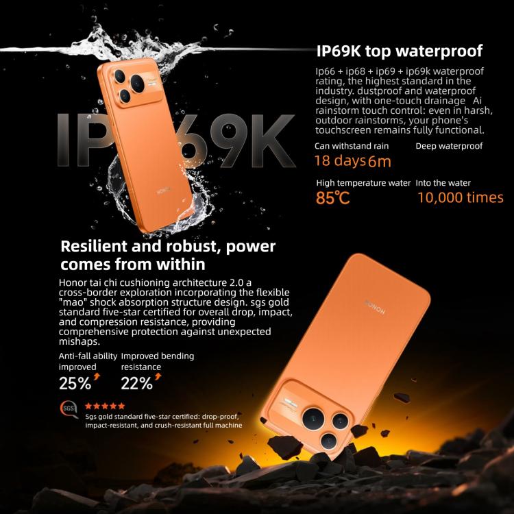 Honor Power2, 12GB+512GB, 10080mAh Battery, 6.79 inch MagicOS 10.0 / Android 16 Dimensity 8500 Elite Octa Core, Network: 5G, NFC, OTG, 12GB+512GB – Fast Charging