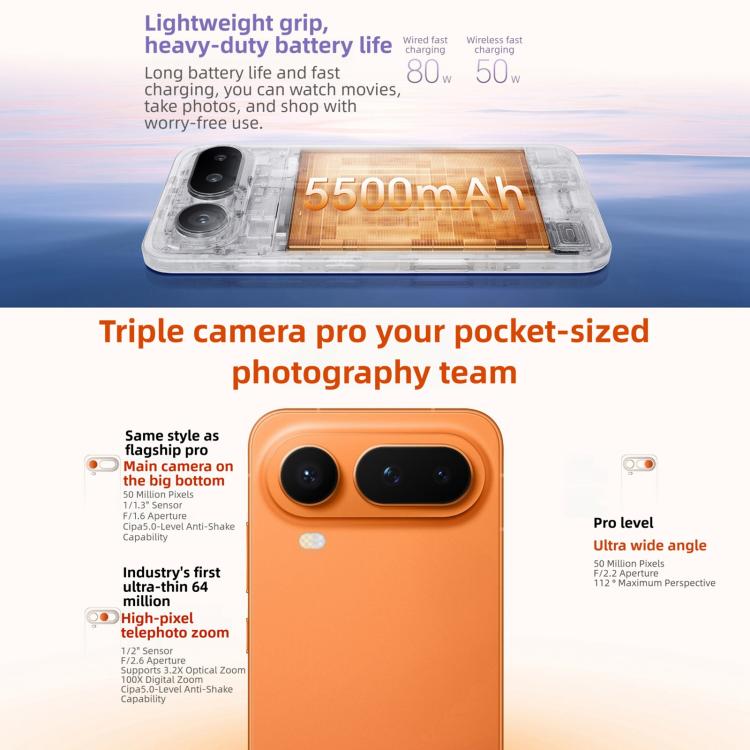 Honor Magic8 Pro Air, 12GB+256GB, Screen Fingerprint, 6.31 inch MagicOS 10.0 / Android 16 Dimensity 9500 Octa Core, Network: 5G, NFC, OTG, 12GB+256GB – Fast Charging, Wireless Charging