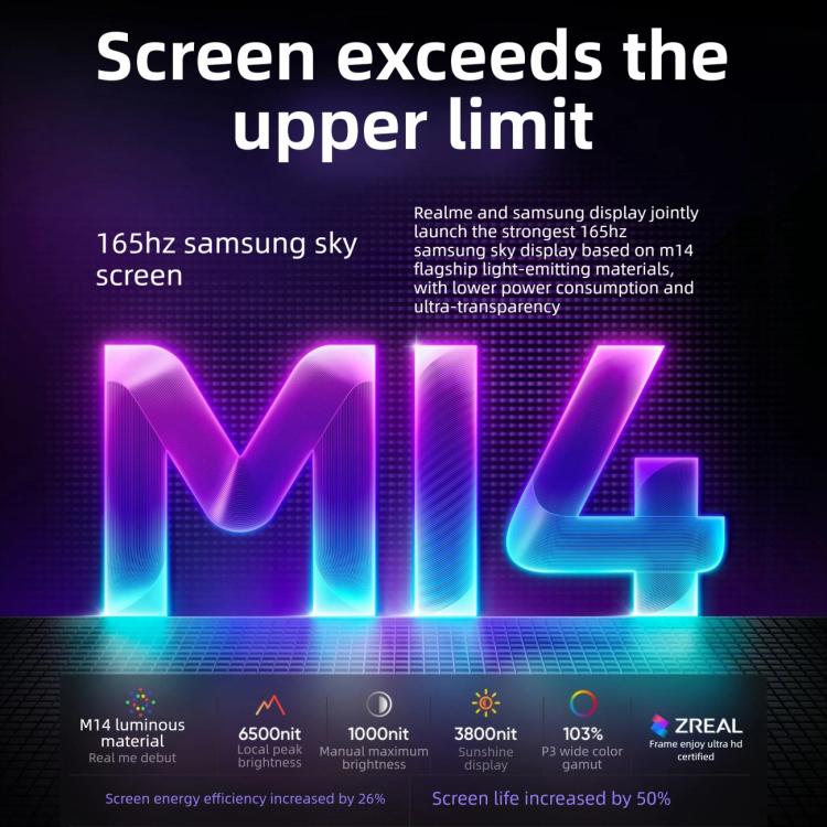 Realme Neo8, 12GB+256GB, Ultrasonic Screen Fingerprint, 6.78 inch Realme UI 7.0 Snapdragon 8 Gen 5 Octa Core, OTG, NFC, Network: 5G, 12GB+256GB