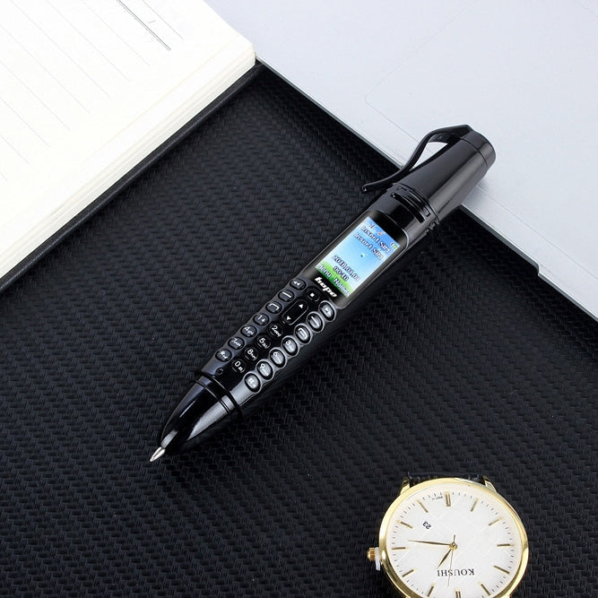 Multifunctional Remote Noise Reduction Back-clip Recording Pen with 0.96 inch Color Screen, Dual SIM Dual Standby, Support Bluetooth, GSM, LED Light, Handwriting – Card Slot, Bluetooth