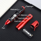 Multifunctional Remote Noise Reduction Back-clip Recording Pen with 0.96 inch Color Screen, Dual SIM Dual Standby, Support Bluetooth, GSM, LED Light, Handwriting – Card Slot, Bluetooth