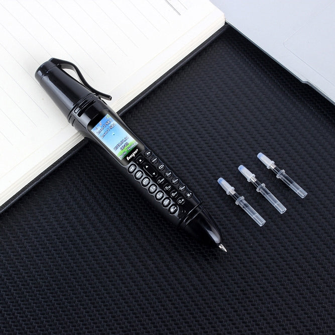 Multifunctional Remote Noise Reduction Back-clip Recording Pen with 0.96 inch Color Screen, Dual SIM Dual Standby, Support Bluetooth, GSM, LED Light, Handwriting – Card Slot, Bluetooth