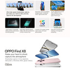 OPPO Find X8 AI Phone, 16GB+256GB, Screen Fingerprint, 6.59 inch ColorOS 15 Dimensity 9400 Octa Core up to 3.626GHz, NFC, OTG, Network: 5G, Find X8, 16GB+256GB