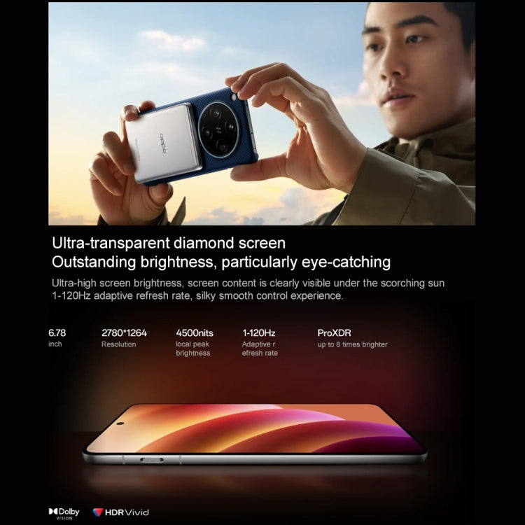 OPPO Find X8 Pro AI Phone, 16GB+512GB, Screen Fingerprint, 6.78 inch ColorOS 15 Dimensity 9400 Octa Core up to 3.626GHz, NFC, OTG, Network: 5G, Find X8 Pro, 16GB+512GB, Find X8 Pro 16GB+512GB, Find X8 Pro AI Phone, 16GB+512GB