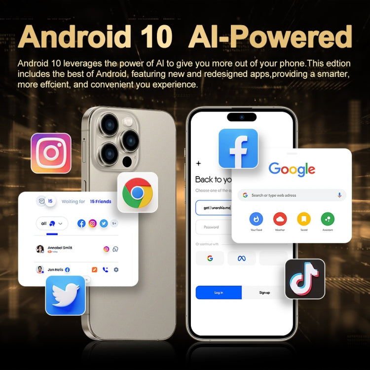 i16 Pro Max / Q5A, 6GB+128GB, 6.5 inch Screen, Face Identification, Android 10 MTK6762 Octa Core, OTG, NFC, Network: 4G, Dual SIM, UK Plug, i16 Pro Max / Q5A, UK Plug