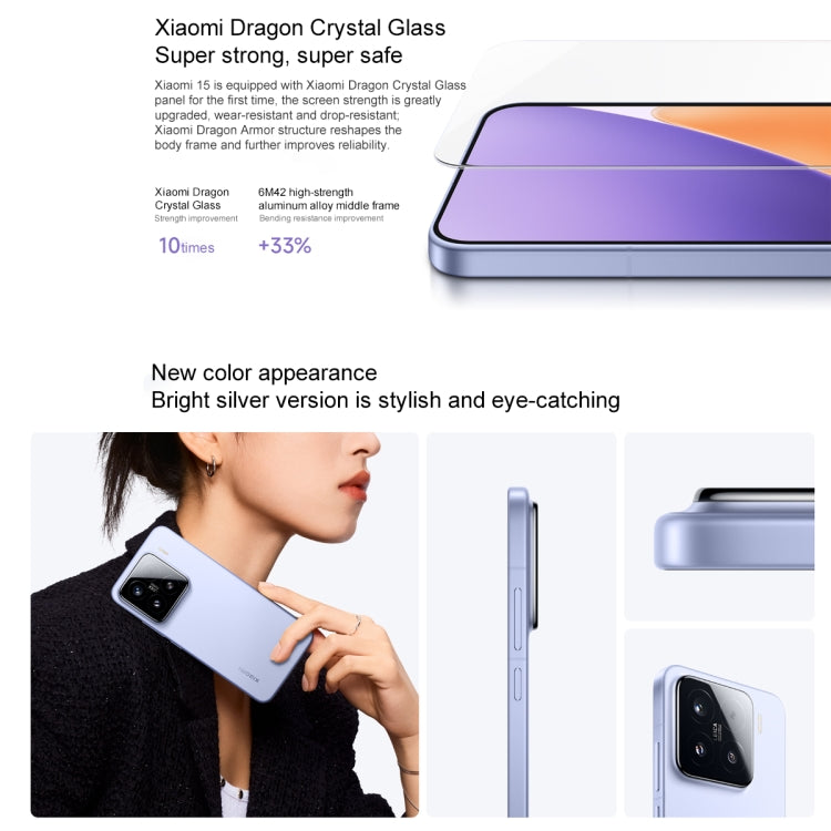 Xiaomi 15, 12GB+256GB, 6.36 inch Xiaomi HyperOS 2 Snapdragon 8 Elite Octa Core 3nm up to 4.32GHz, NFC, Network: 5G, Xiaomi 15, 12GB+256GB – Card Slot, Fast Charging, Bluetooth