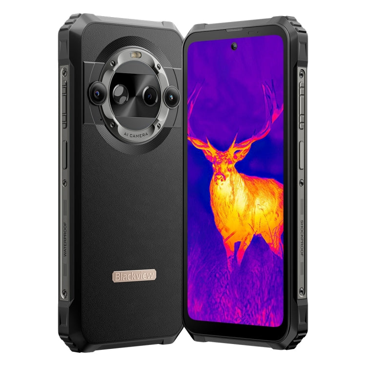 Blackview BL9000 Pro 5G, Thermal Imaging Camera, 12GB+512GB, IP68/IP69K/MIL-STD-810H, 6.78 inch Android 14 MediaTek Dimensity 8020 Octa Core, Network: 5G, NFC, OTG, BL9000 Pro 5G 12GB+512GB – Shockproof, Waterproof, Magnetic
