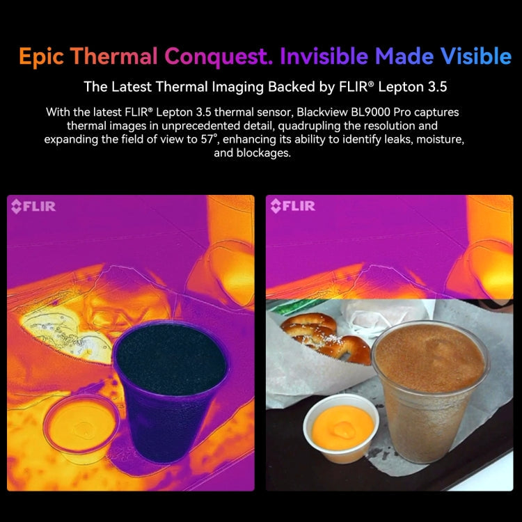 Blackview BL9000 Pro 5G, Thermal Imaging Camera, 12GB+512GB, IP68/IP69K/MIL-STD-810H, 6.78 inch Android 14 MediaTek Dimensity 8020 Octa Core, Network: 5G, NFC, OTG, BL9000 Pro 5G 12GB+512GB – Shockproof, Waterproof, Magnetic