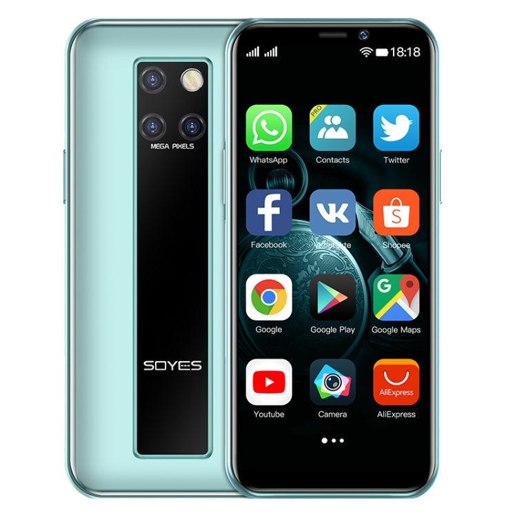 Face Identification, 3.46 inch Android 9.0 MTK6739CW Quad Core up to 1.28GHz, Dual SIM, Bluetooth, WiFi, GPS, Network: 4G, 3GB+64GB 3GB+64GB Emerald