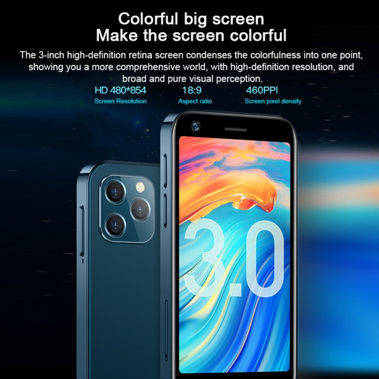 SOYES XS12, 3GB+32GB, 3.0 inch Android 9.0 MTK6737M Quad Core up to 1.1GHz, Bluetooth, WiFi, FM, Network: 4G, Dual SIM, 3GB+32GB – Bluetooth