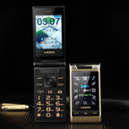 2.8 inch + 2.4 inch, 5900mAh Battery, Support FM, SOS, GSM, Family Number, Big Keys, Dual SIM – Flip