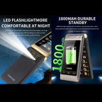 2.8 inch + 2.4 inch, 5900mAh Battery, Support FM, SOS, GSM, Family Number, Big Keys, Dual SIM – Flip