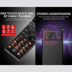 2.4 inch, 5800mAh Battery, Support FM, SOS, External Time Display, GSM, Family Number, Big Keys, Dual SIM – Flip