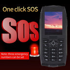 IP68 Waterproof Dustproof Shockproof, 2.4 inch, MTK6261D, 2000mAh Battery, SOS, FM, Dual SIM
