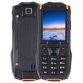 IP68 Waterproof Dustproof Shockproof, 2.4 inch, MTK6261D, 2500mAh Battery, SOS, FM, Dual SIM Orange
