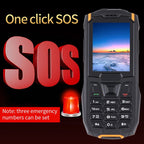 IP68 Waterproof Dustproof Shockproof, 2.4 inch, MTK6261D, 2500mAh Battery, SOS, FM, Dual SIM