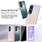 Triple Back Cameras, Screen Fingerprint Identification, 6.67 inch Magic UI 7.0 Qualcomm Snapdragon 8+ Gen1 Octa Core up to 3.0GHz, Network: 5G, OTG, NFC, Not Support Google Play, Honor 80 Pro Flat 5G, 12GB+256GB