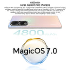 Triple Back Cameras, Screen Fingerprint Identification, 6.67 inch Magic UI 7.0 Qualcomm Snapdragon 8+ Gen1 Octa Core up to 3.0GHz, Network: 5G, OTG, NFC, Not Support Google Play, Honor 80 Pro Flat 5G, 12GB+256GB