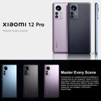 Triple Back Cameras, Face ID & Screen Fingerprint Identification, 4600mAh Battery, 6.73 inch MIUI 13 / Android 12 Snapdragon 8 Gen 1 Octa Core up to 3.0GHz, Network: 5G, NFC, Xiaomi 12 Pro Global EU Version – Card Slot, Fast Charging
