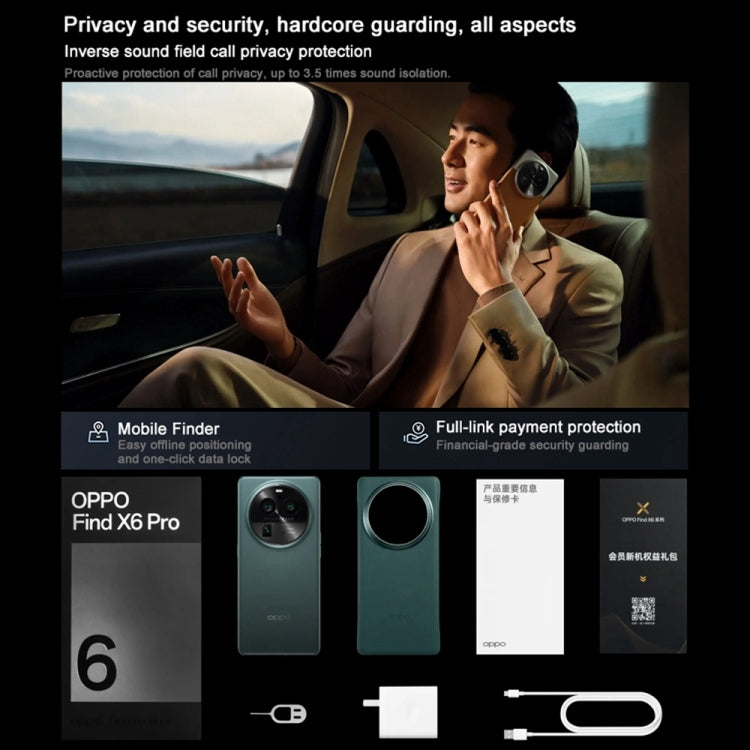 Triple Rear Cameras, 6.82 inch ColorOS 13.1 Qualcomm Snapdragon 8 Gen 2 Octa Core up to 3.187GHz, Network: 5G, Support Google Play, Find X6 Pro 12GB+256GB