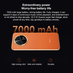 Dual Back Cameras, Side Fingerprint Identification, 7000mAh Battery, 6.95 inch HarmonyOS 3.0 Qualcomm Snapdragon 680 Octa Core 2.4GHz, Network: 4G, OTG, NFC, Not Support Google Play, 512GB Black, 512GB Orange