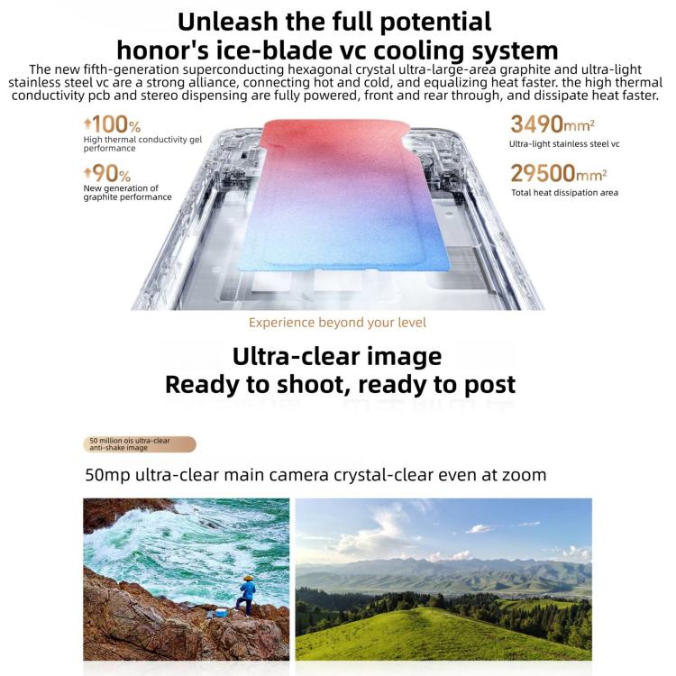 Honor X70 Updated Version, 8GB+128GB, Screen Fingerprint, 6.79 inch MagicOS 10.0 / Android 16 Snapdragon 6 Gen 4 Octa Core, Network: 5G, OTG, NFC, Support Google Play, 8GB+128GB – TPU